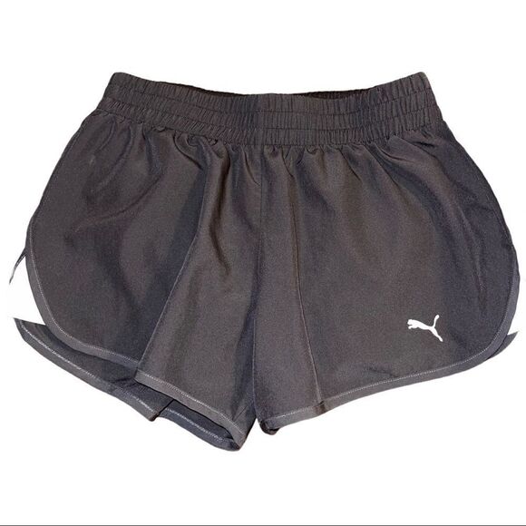 Puma Pants - Puma Black & White Running Shorts